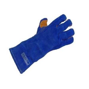 Guante Soldador Azul Reforzado C/kevlar