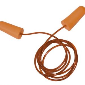 Tapón Auditivo Desechable Espuma con Cordón, SNR 30 dB