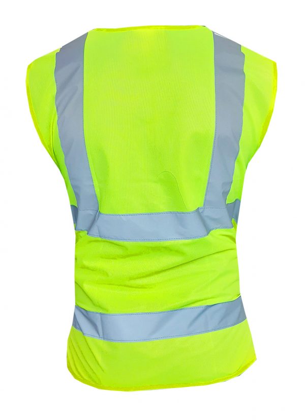 Chaleco Reflectante Poliéster Súper Amarillo (con logo estampado) - Imagen 2
