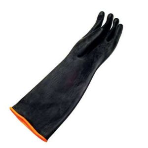 Guantes Goma Negro 18"