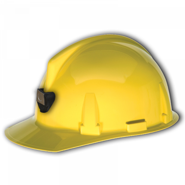 Casco Top-Gard MSA con porta lámpara