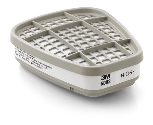 Cartucho 3M para Gases Ácidos 6002, Blanco