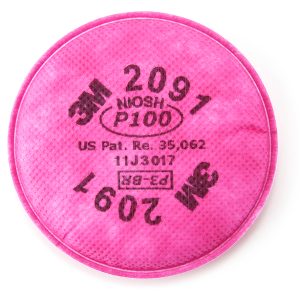 Filtro 3M para partículas, polvos, neblinas, humos y radionucleido 2091s, P100