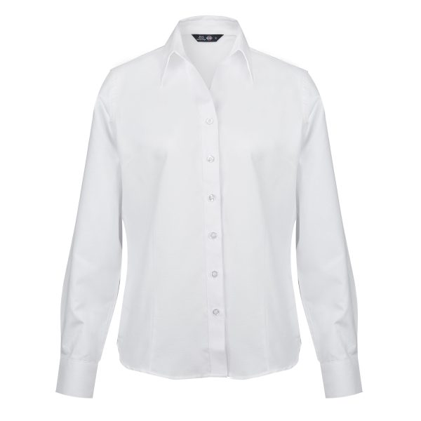 BLUSA OXFORD CLASSIC MANGA LARGA MUJER