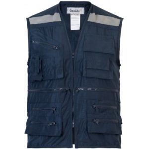 Chaleco Geologo Poplin Azul