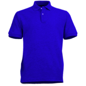 Polera Pique Geolite Manga Corta Azul
