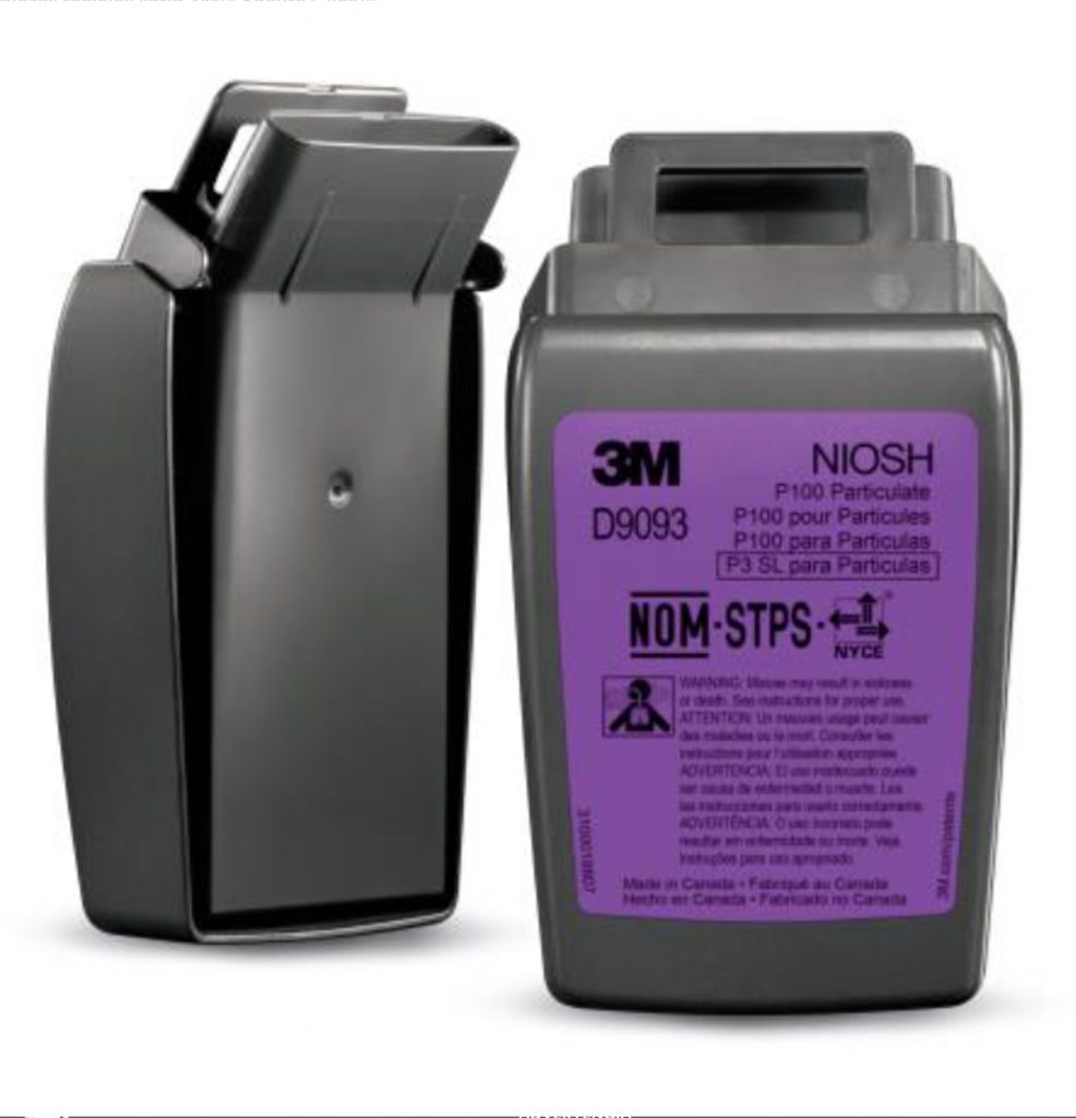 2 CONFEZIONI 3M Custodia Rigida Secure Click P100 Filtro