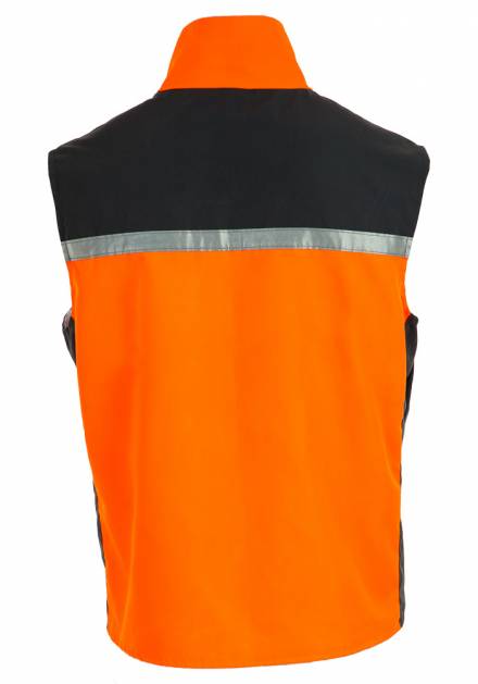 CHALECO GEÓLOGO BICOLOR GRIS NARANJO ANTIÁCIDO - Imagen 2