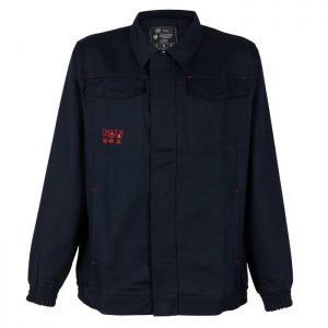 CHAQUETA IGNÍFUGA ANTIÁCIDA 100% ALGODÓN MANGA LARGA