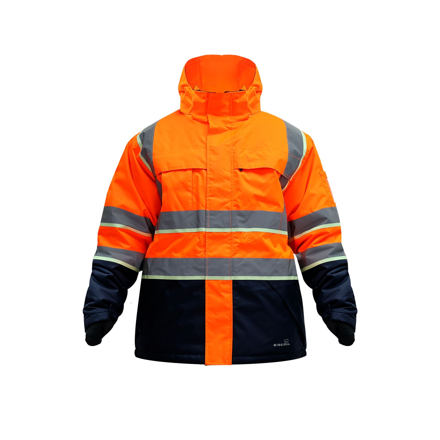 PARKA NEBRASKA S30 BICOLOR AZUL-NARANJO SIBERIA